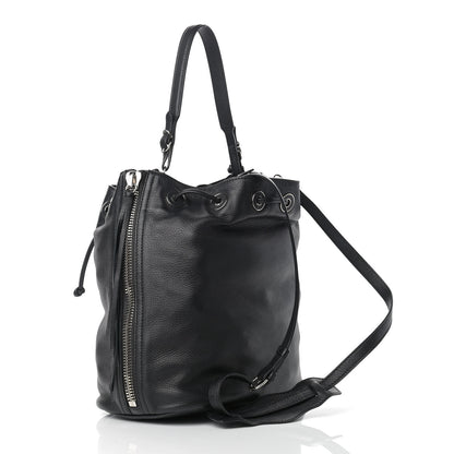 Balenciaga Veau Papier Plate Small Bucket Bag Black 3 of 9