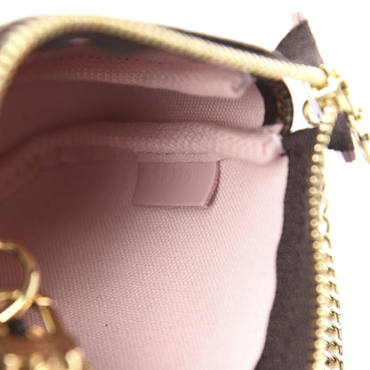 Louis Vuitton Damier Ebene 2020 Christmas Animation Big Wheel Mini Pochette Accessories Rose Ballerine 7 of 8
