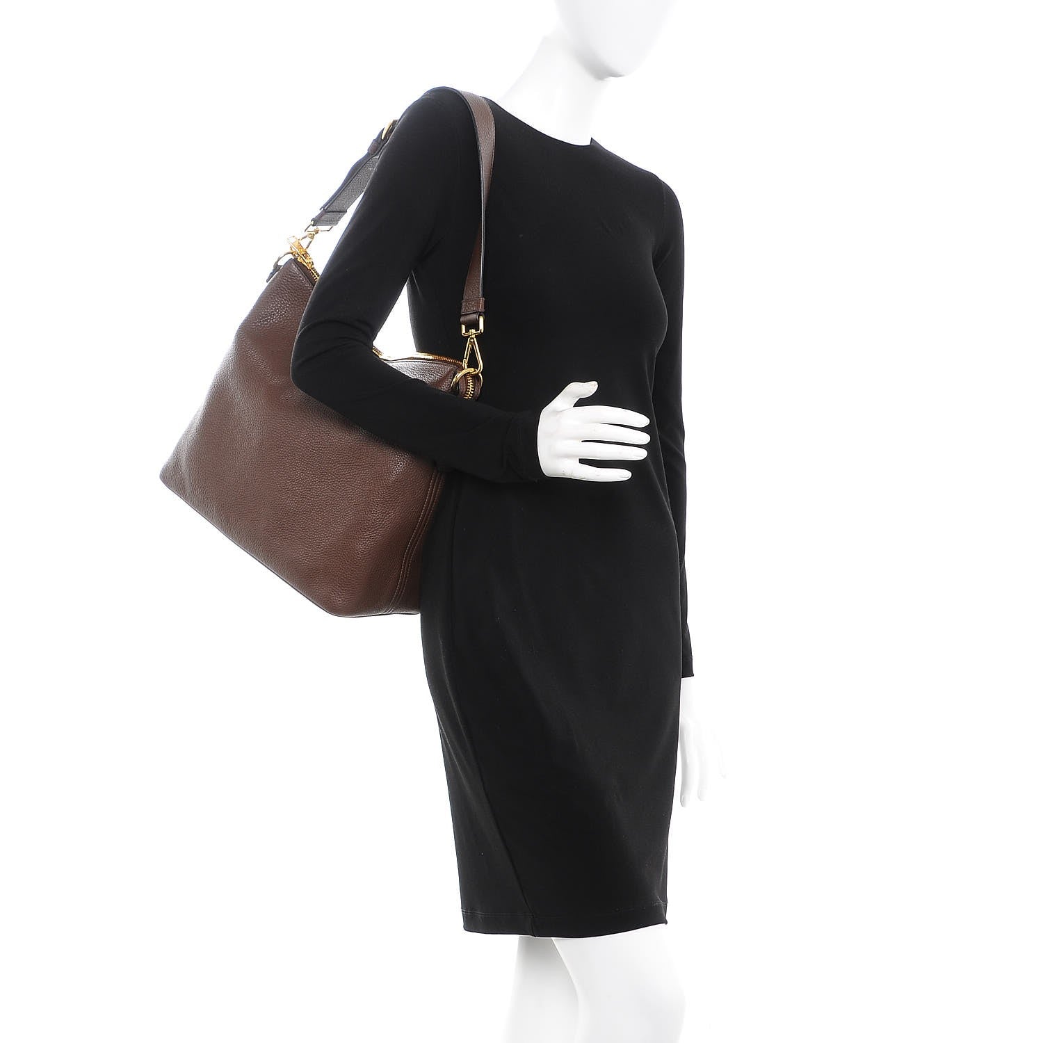 Prada Vitello Daino Hobo Bruciato 2 of 8