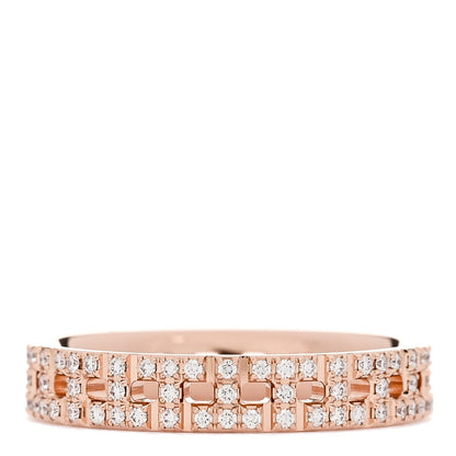 Tiffany 18K Rose Gold Diamond Narrow T True Band Ring 49 5 3 of 5
