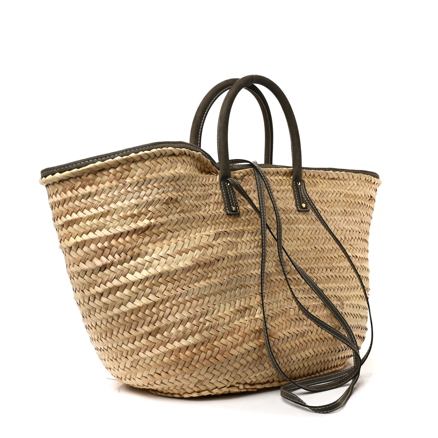 Raffia Le Grand Panier Soli Grey