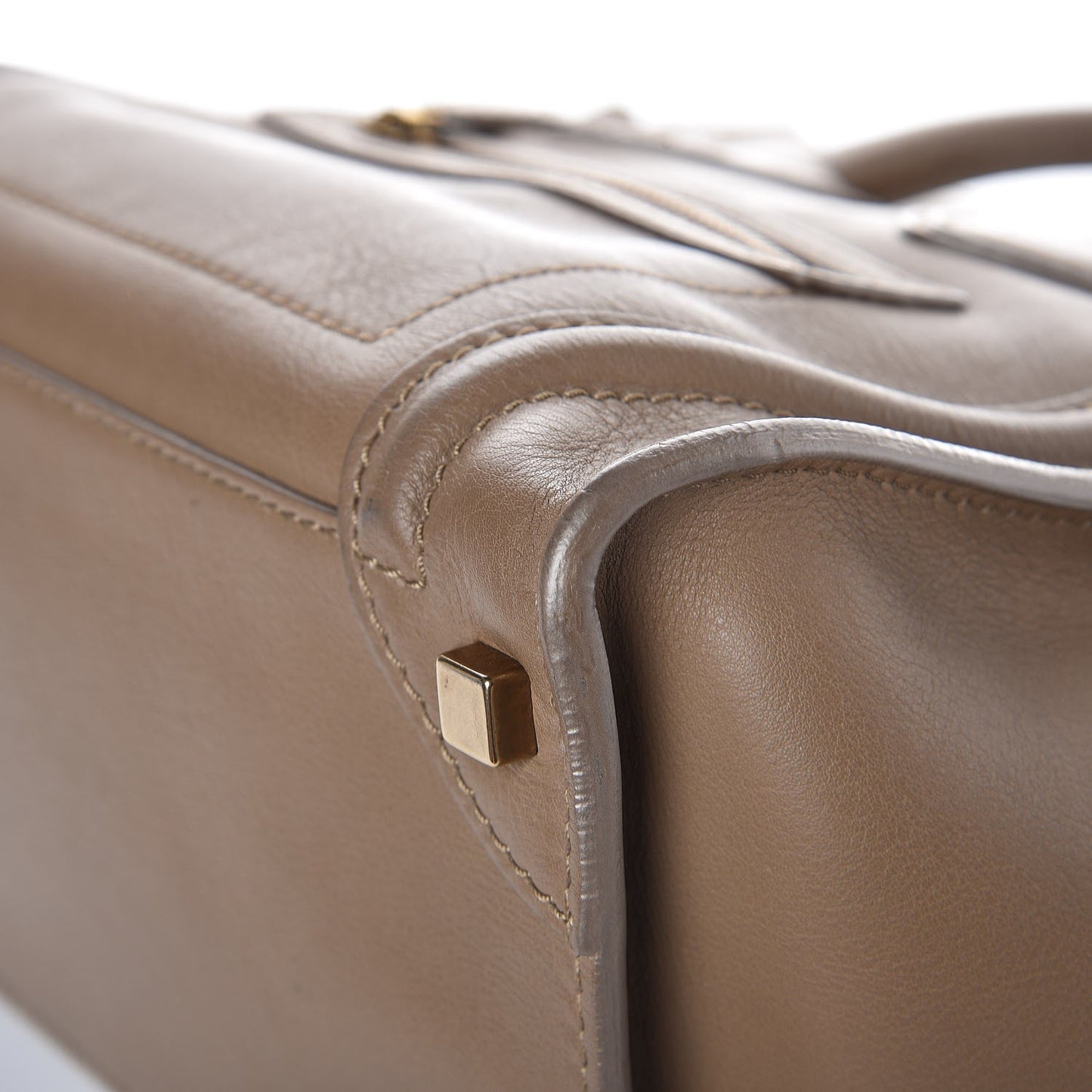 Smooth Calfskin Micro Luggage Camel