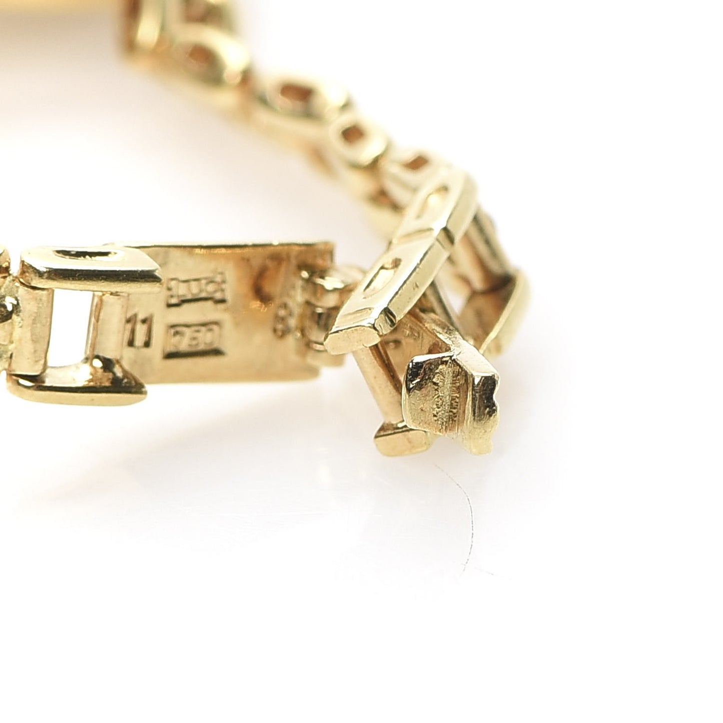 18K Yellow Gold 5 Diamond 20mm Happy Diamonds Quartz Watch