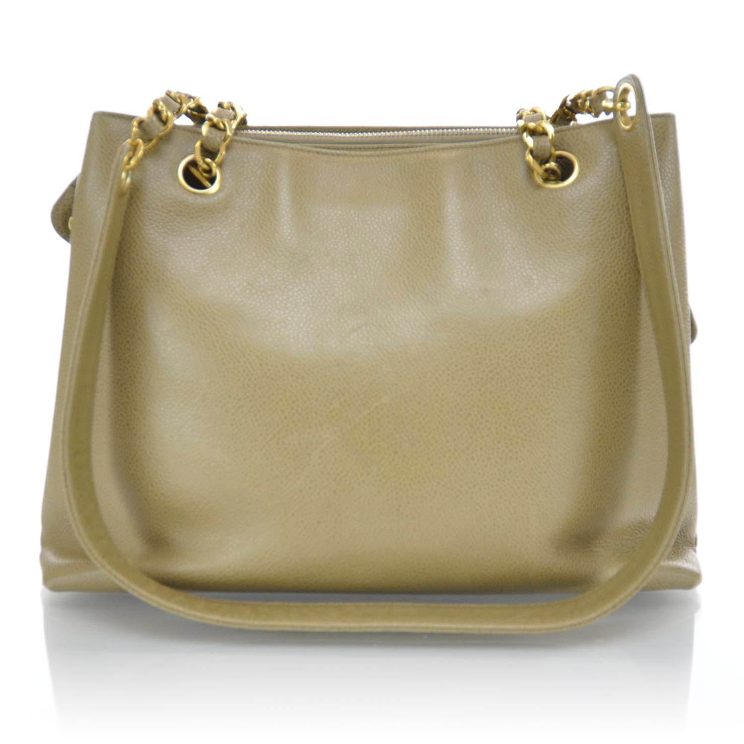 Chanel Caviar Shoulder Bag Beige GHW 3 of 16