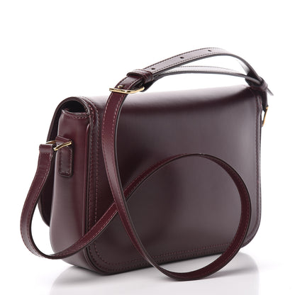 Celine Satinated Calfskin Medium Crecy Bag Burgundy 3 of 10