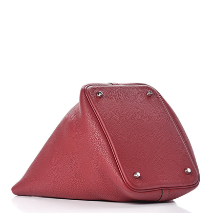 Hermes Taurillon Clemence Picotin Lock 22 MM Rouge Grenat 4 of 10