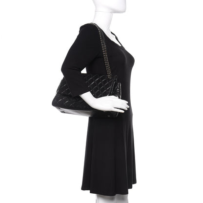 Chanel Glazed Calfskin Quilted Medium Lady Pearly Flap Black 2 of 13