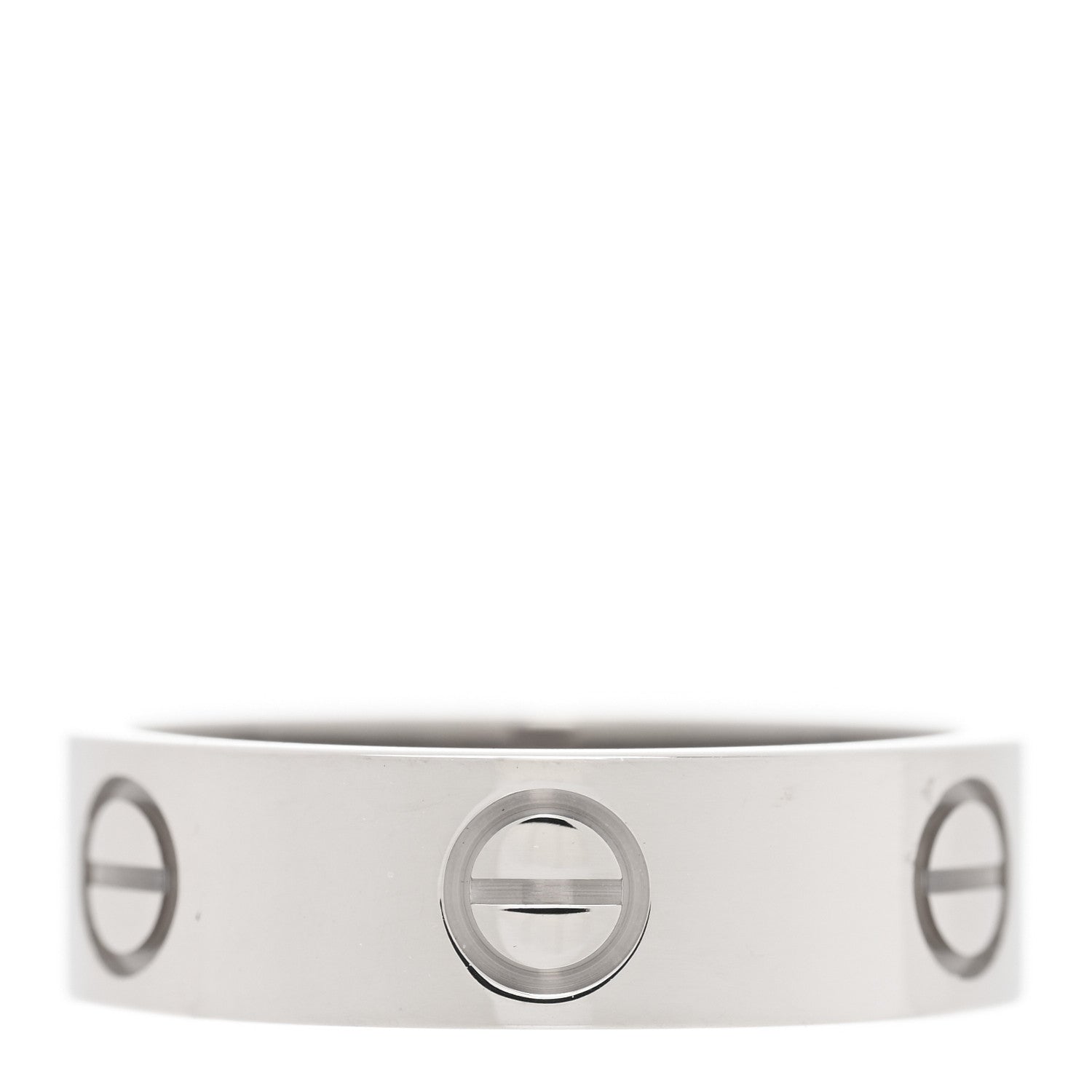 Cartier 18K White Gold 5.5mm LOVE Ring 52 6 3 of 5