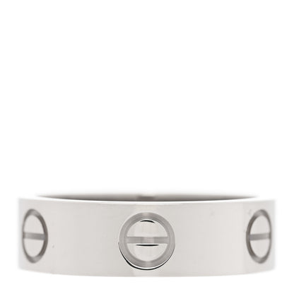 Cartier 18K White Gold 5.5mm LOVE Ring 52 6 3 of 5