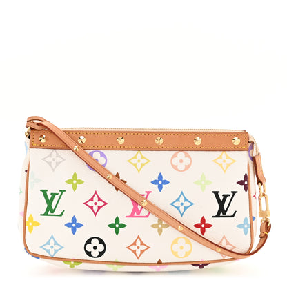 Louis Vuitton Monogram Multicolor Pochette Accessories White 1 of 10