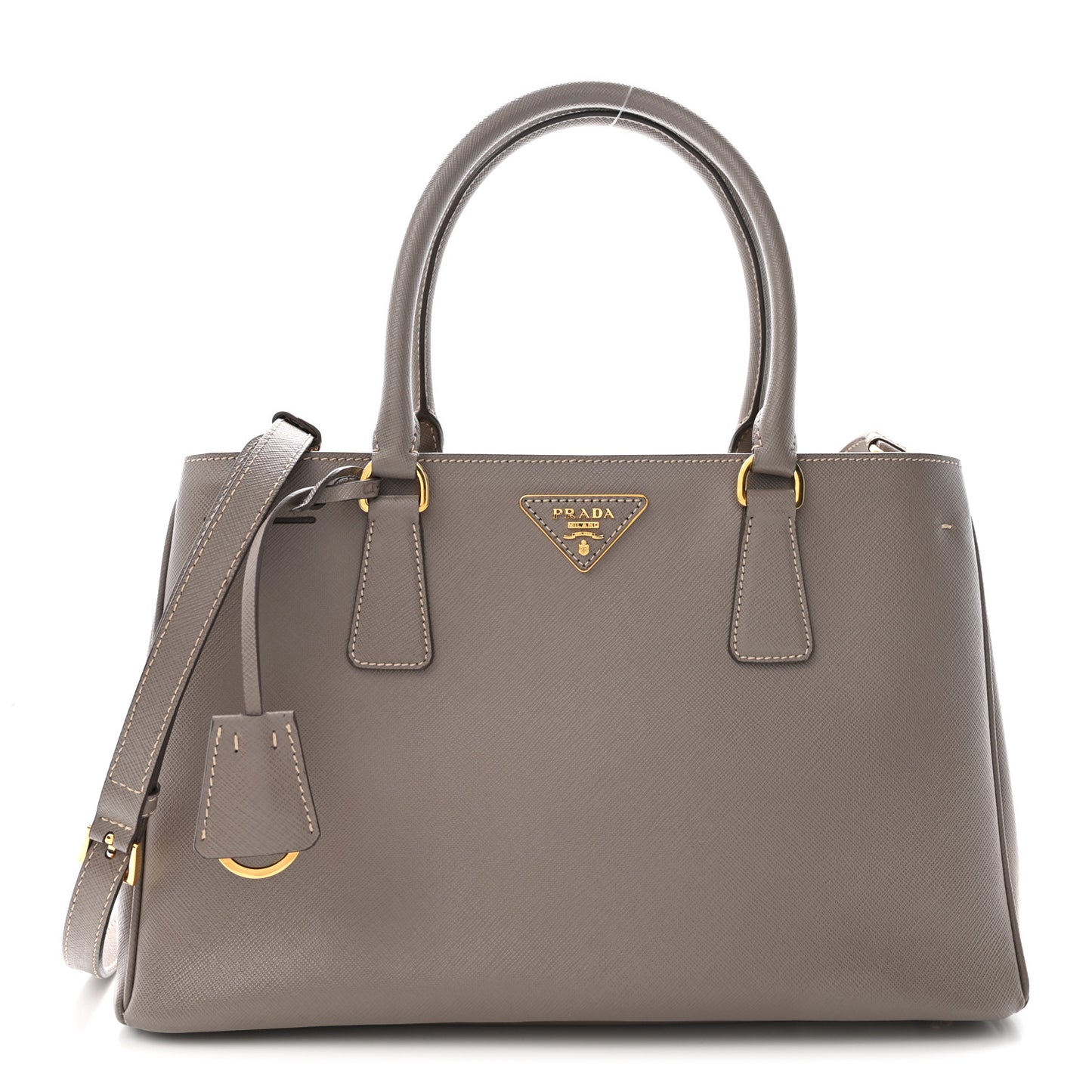 Saffiano Lux Medium Tote Argilla