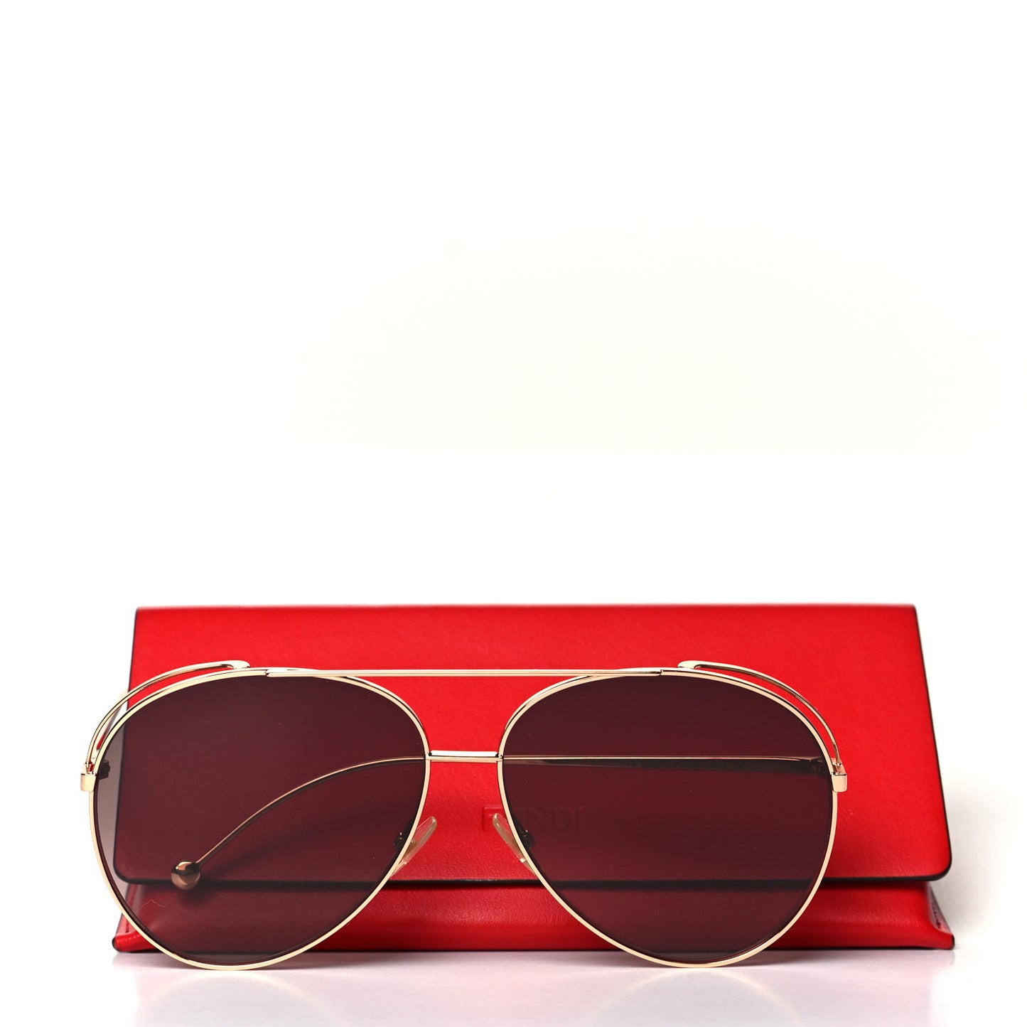 Metal Aviator Sunglasses FF0286/S Gold