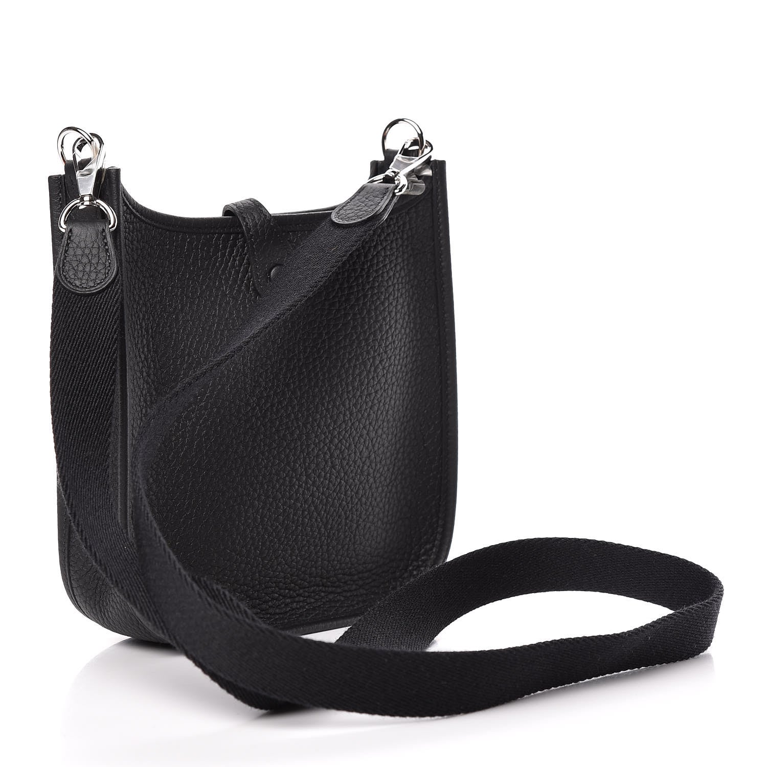 Hermes Taurillon Clemence Evelyne TPM Black 3 of 11