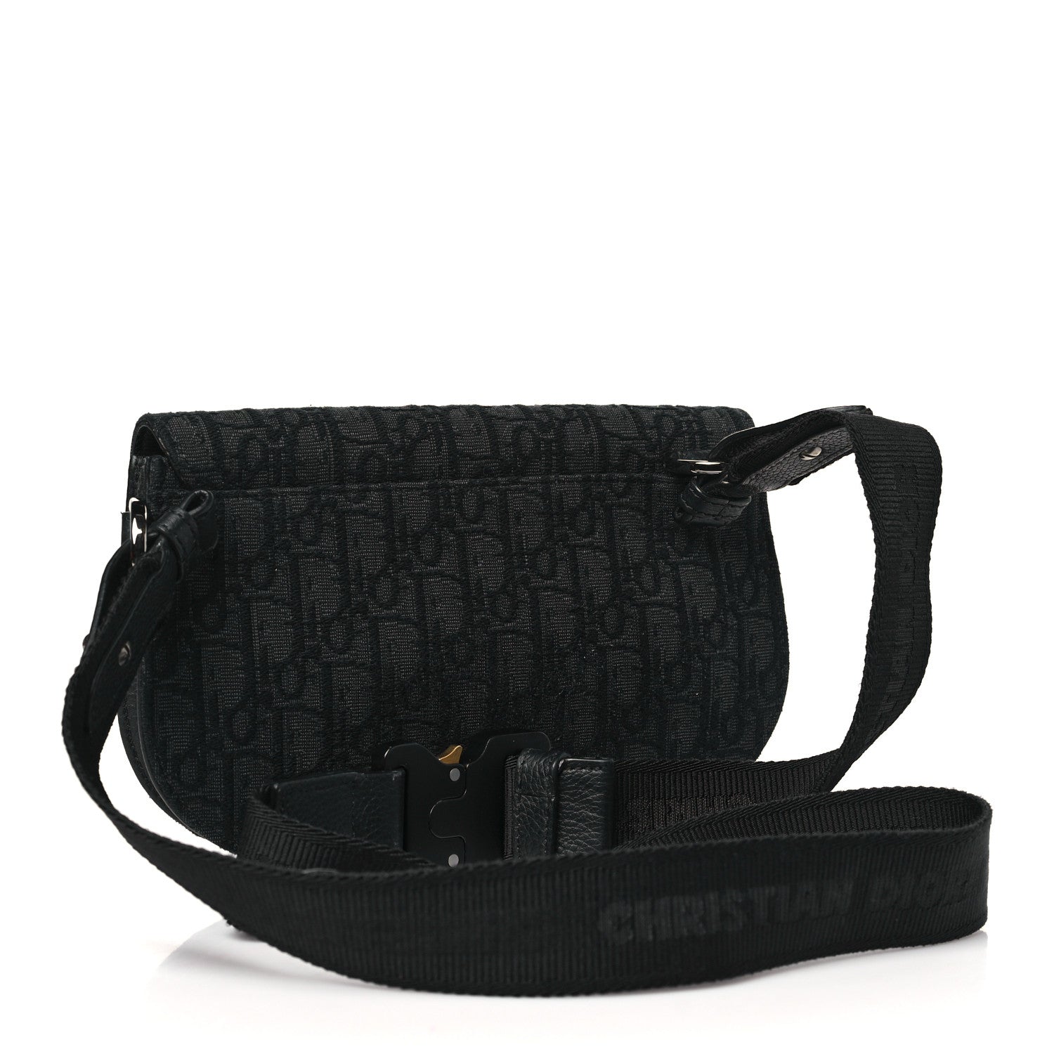 Christian Dior Oblique Saddle Messenger Pouch Black 3 of 13
