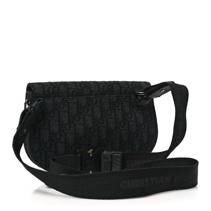 Christian Dior Oblique Saddle Messenger Pouch Black 3 of 13