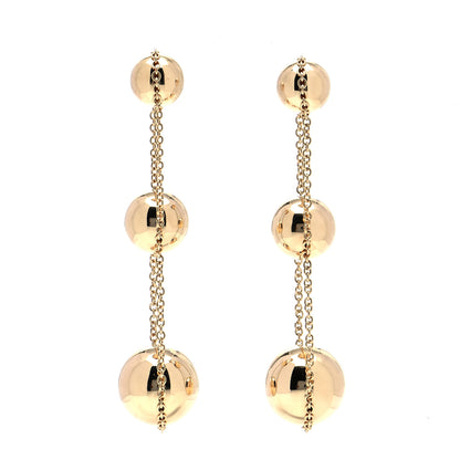 Tiffany 18K Yellow Gold HardWear Triple Drop Earrings 1 of 4