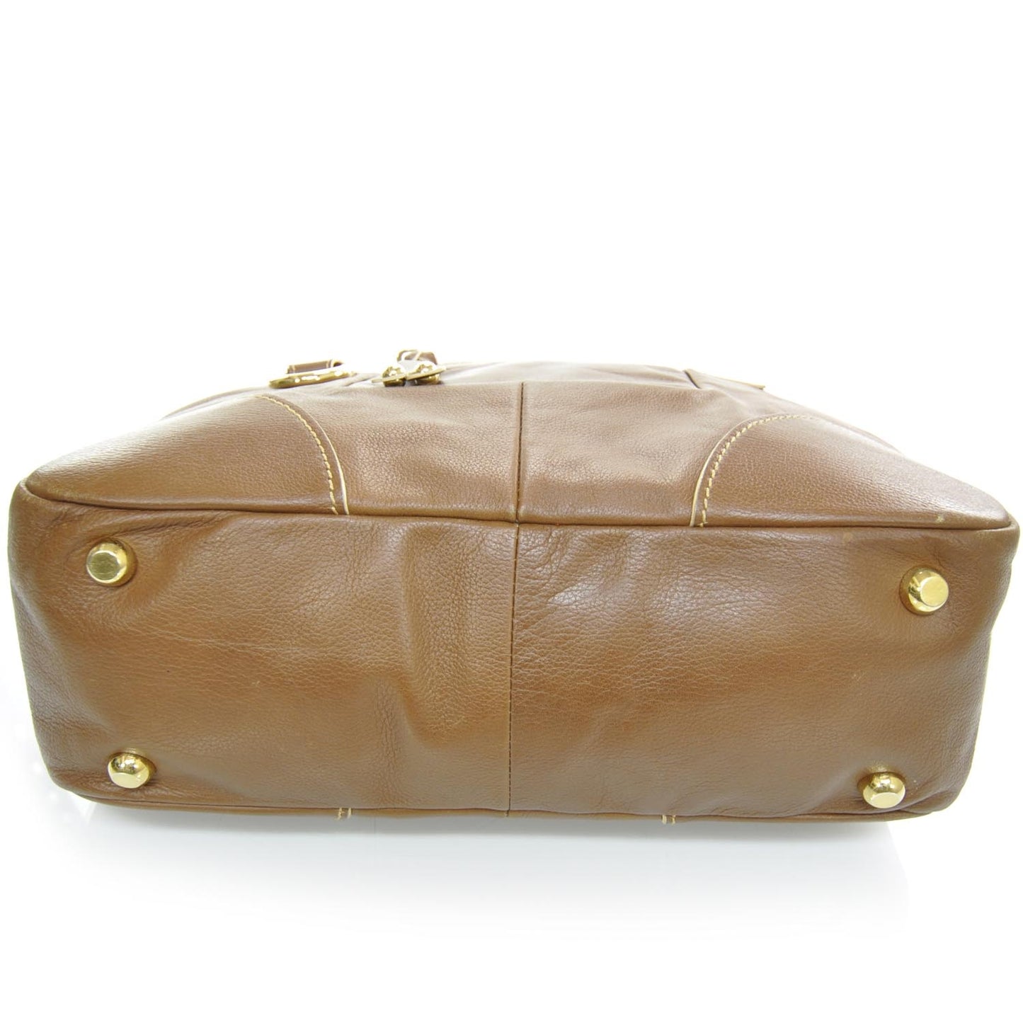 Leather Satchel Sesame Brown