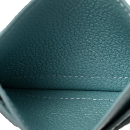 Louis Vuitton Empreinte Monogram LV Charms Card Holder Pearly Lagoon Turquoise 5 of 7