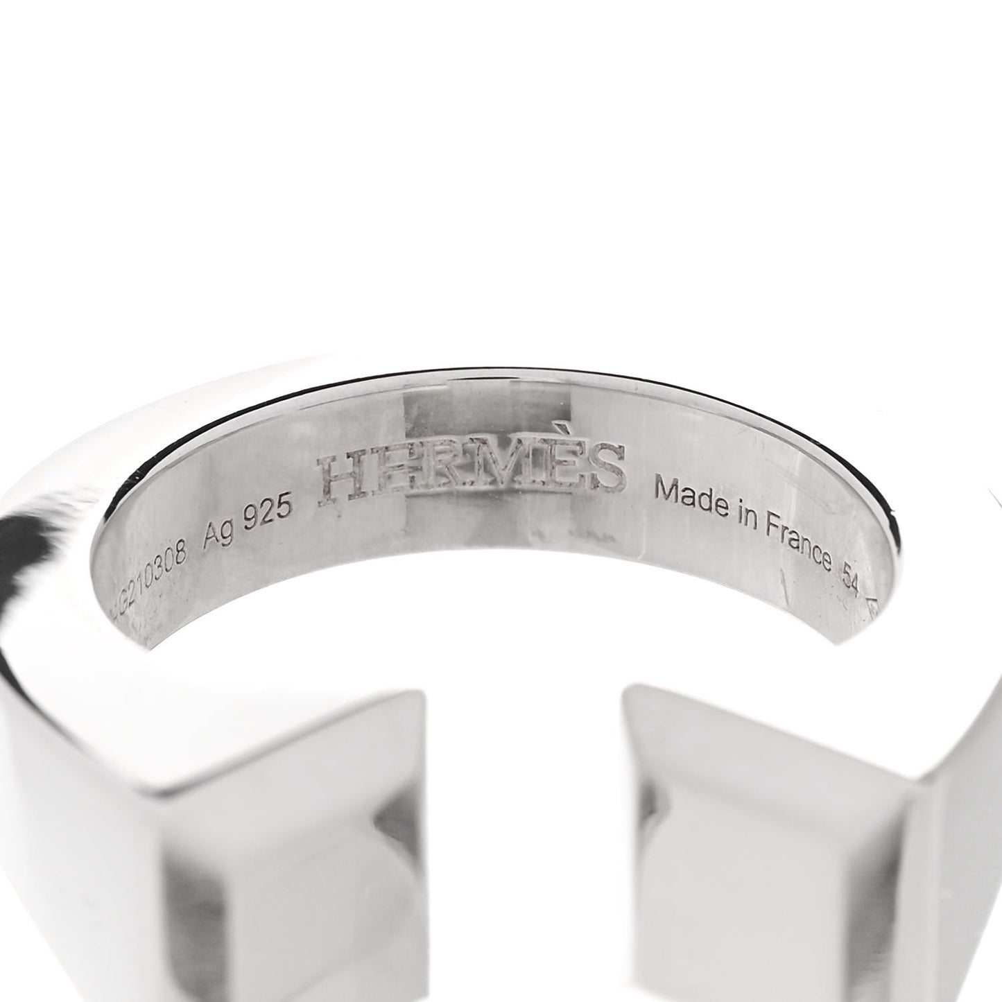 Sterling Silver Large Clou de Forge Ring 54 7