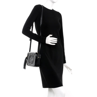 Gucci Soft Patent Small Soho Disco Bag Black 2 of 6