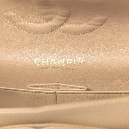 Chanel Caviar Quilted Medium Double Flap Beige 6 of 13