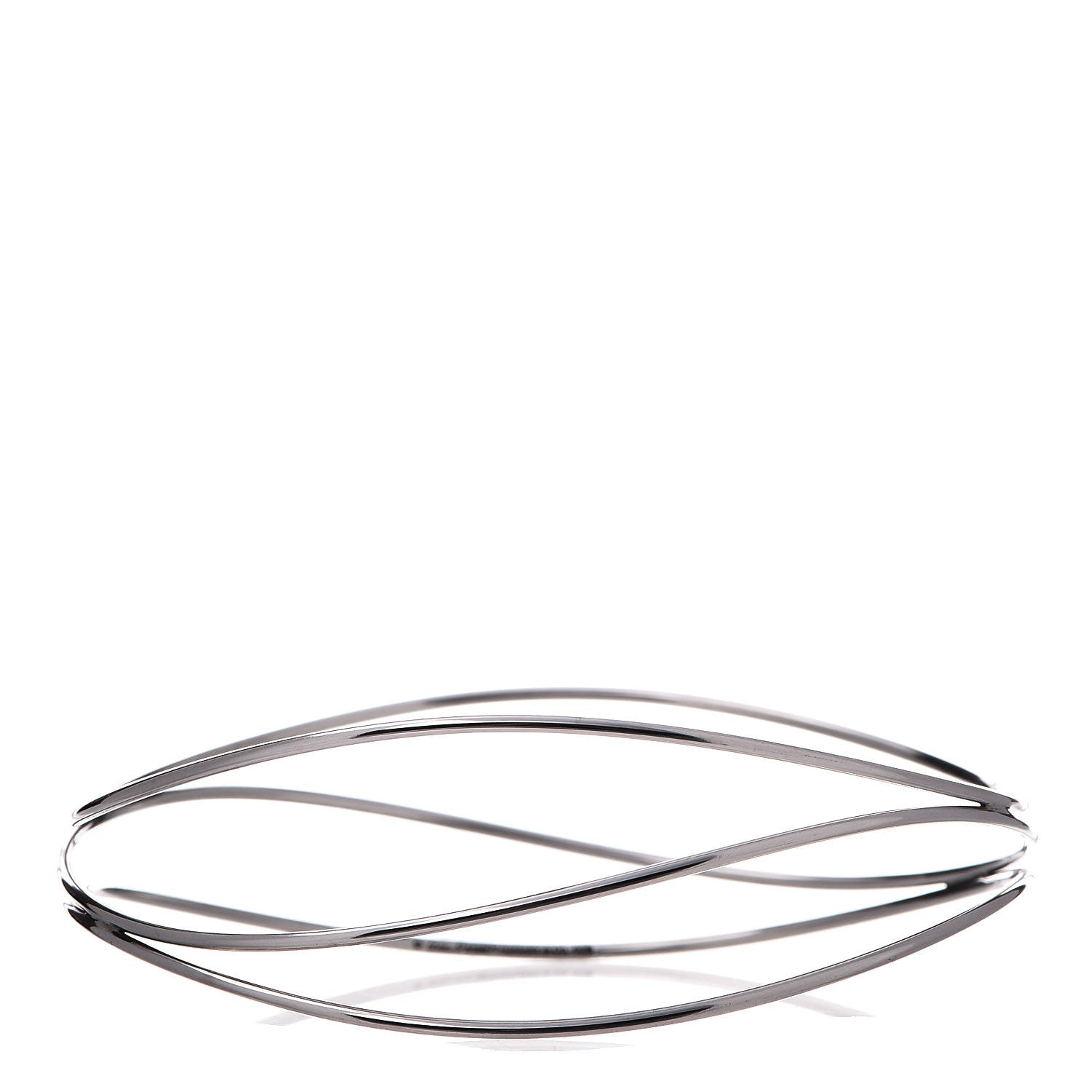Tiffany Sterling Silver Elsa Peretti Three Row Wave Bracelet 1 of 4
