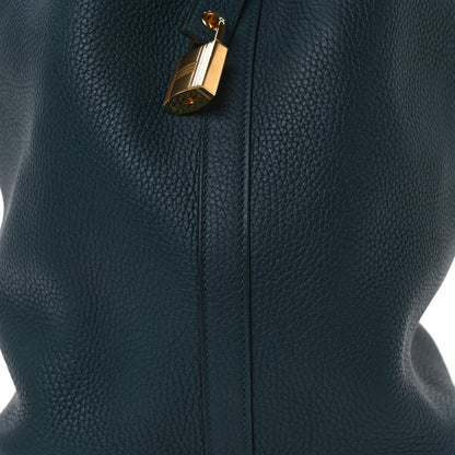 Hermes Taurillon Clemence Picotin Lock 26 MM Vert Cypress 8 of 12