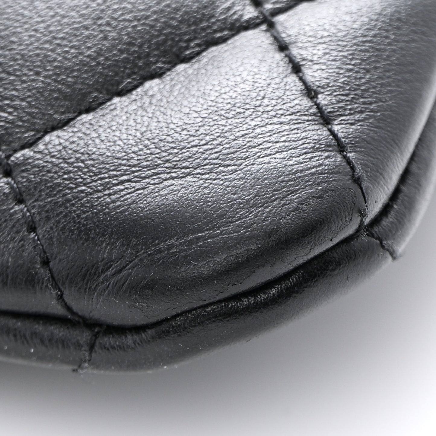 Lambskin Quilted Crossbody Bag Black