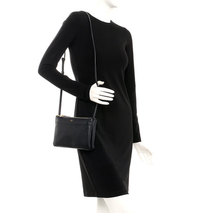 Celine Lambskin Small Trio Crossbody Bag Dark Blue 2 of 7