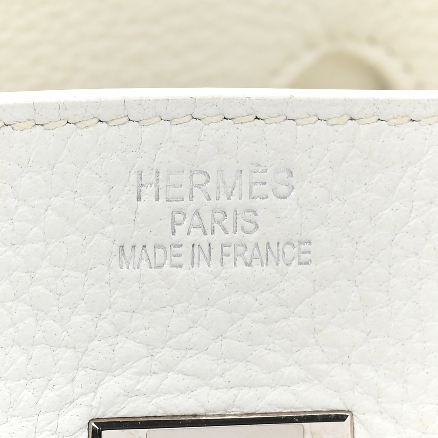 Taurillon Clemence BIRKIN 35 White