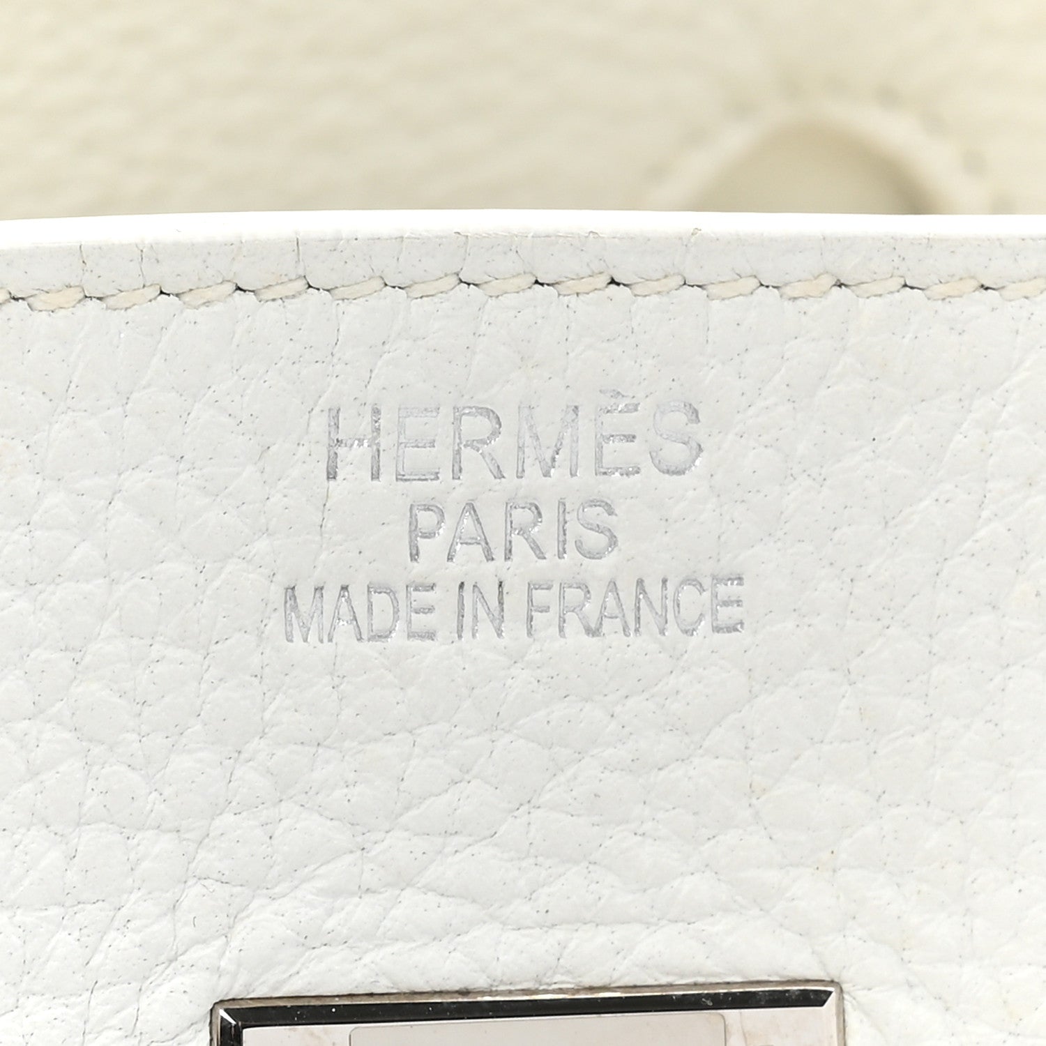 Hermes Taurillon Clemence BIRKIN 35 White 6 of 12