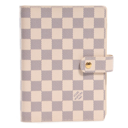Louis Vuitton Damier Azur Medium Ring Agenda Cover 1 of 7