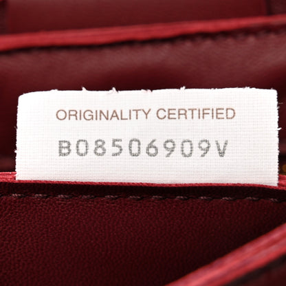 Bottega Veneta Lambskin Maxi Intrecciato Cassette Crossbody Bag Bordeaux 7 of 10