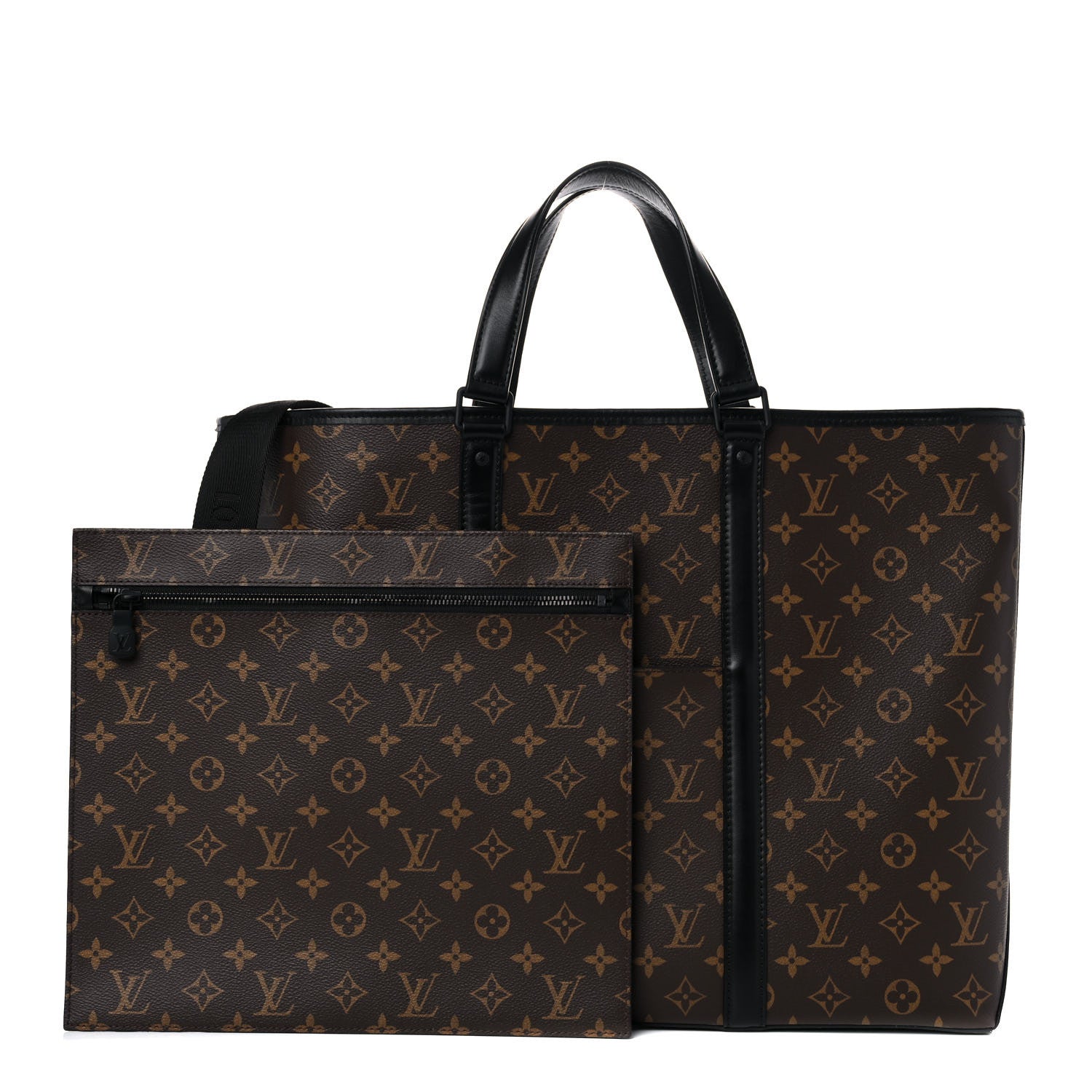 Louis Vuitton Monogram Macassar Weekend Tote GM 1 of 10