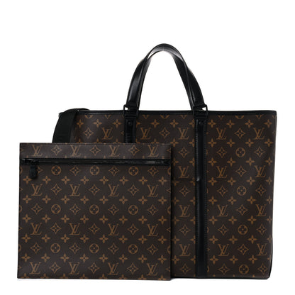 Louis Vuitton Monogram Macassar Weekend Tote GM 1 of 10