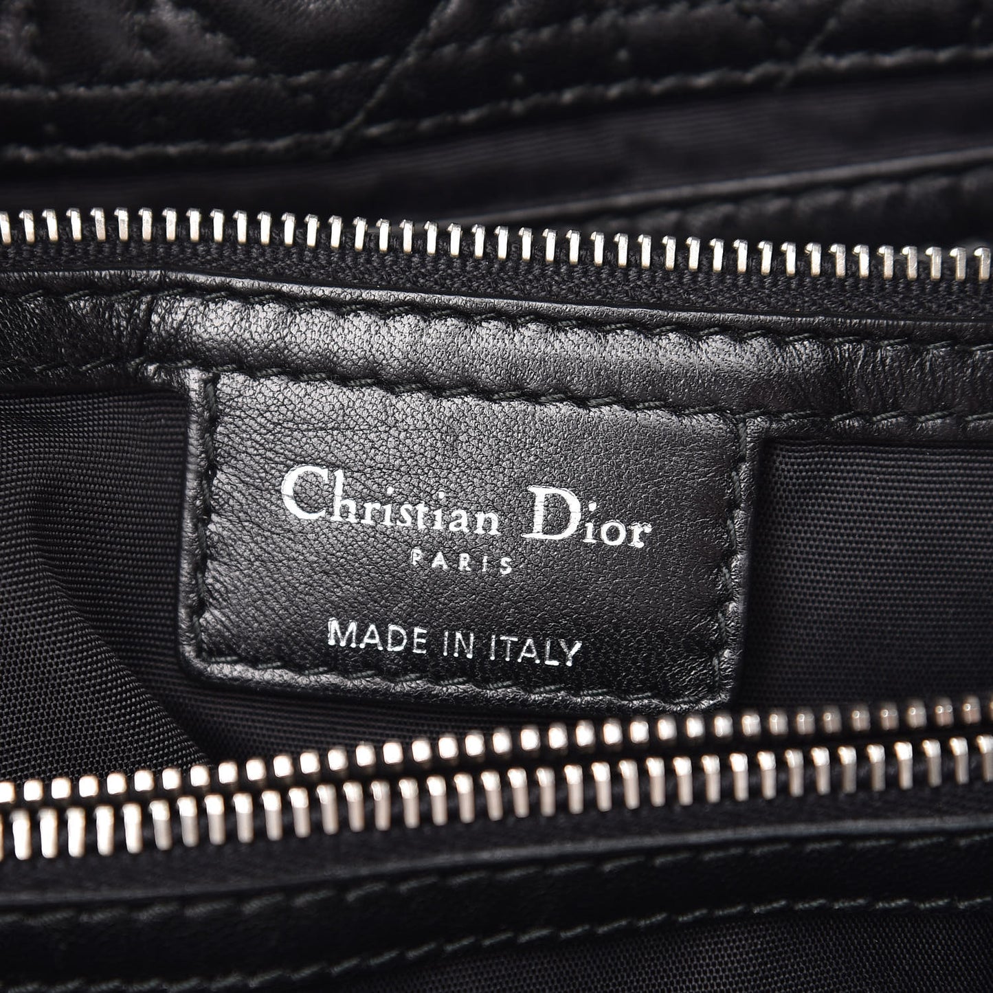 Lambskin Cannage Large Dior Soft Shopping Tote Black