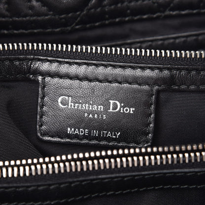 Christian Dior Lambskin Cannage Large Dior Soft Shopping Tote Black 9 of 10