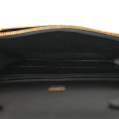 Burberry Calfskin Monogram TB Mini Flat Crossbody Bag Black 5 of 13