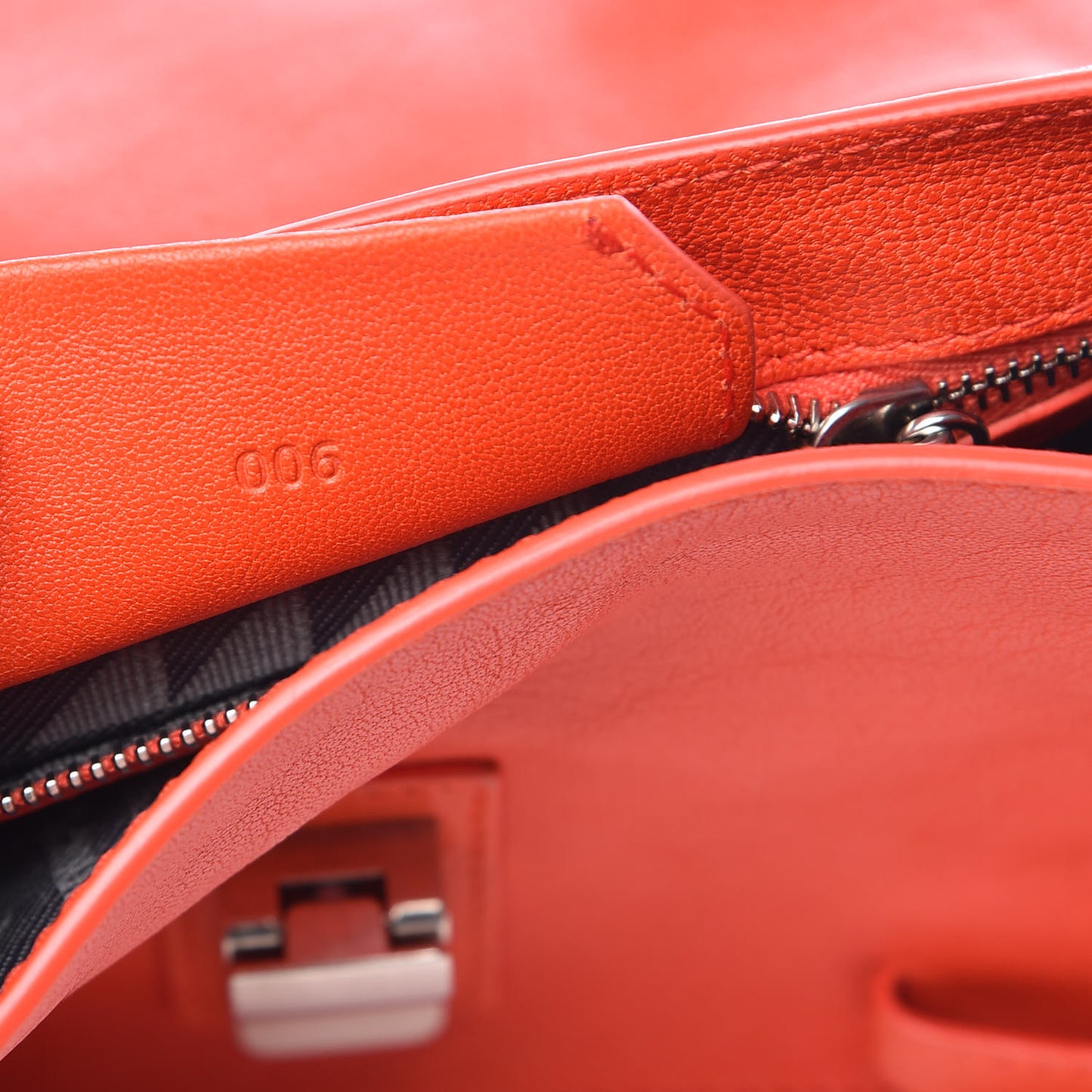 Lambskin PS1 Mini Pouch Messenger Bag Deep Coral