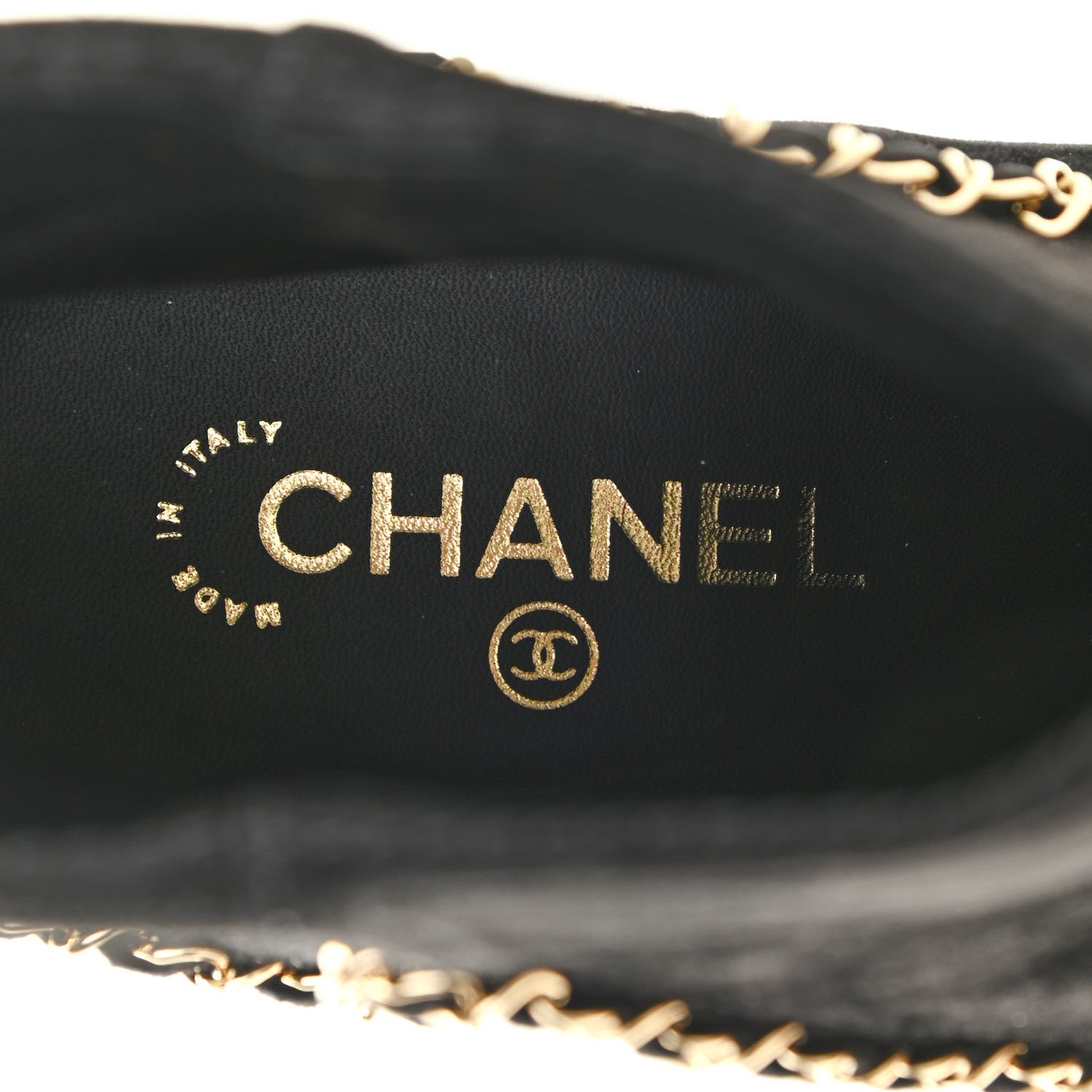 Chanel Suede Calfskin Chain CC Short Boots 39.5 Black 14 of 20