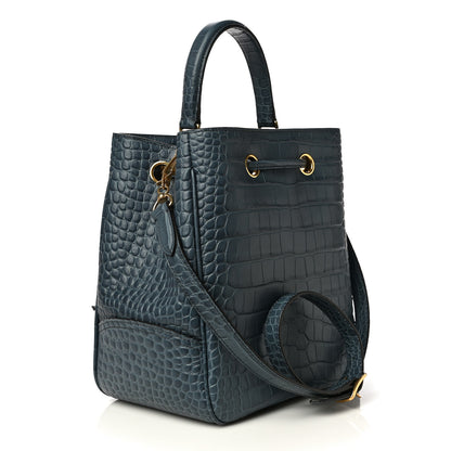 Mulberry Crocodile Embossed Hampstead Dark Stone 3 of 10