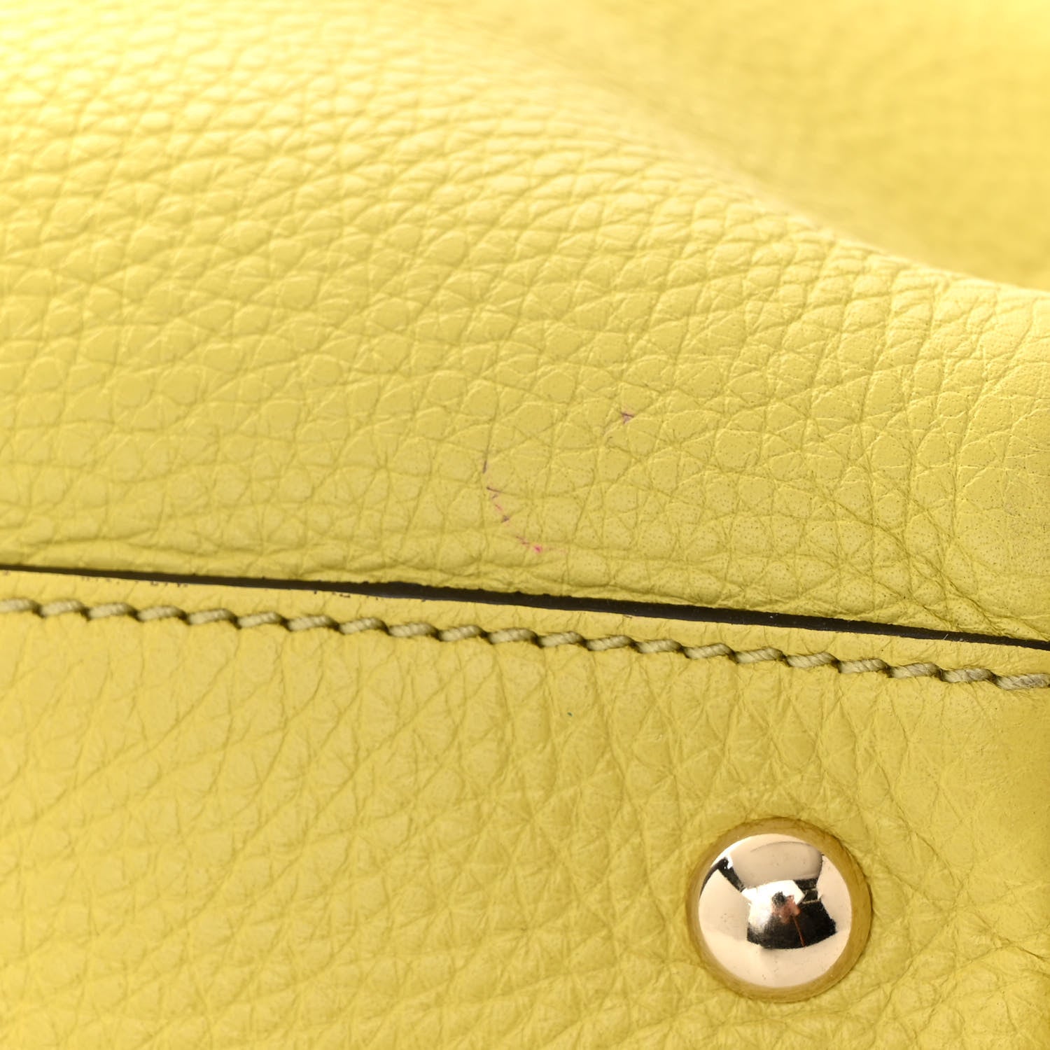 Gucci Calfskin Large Bamboo Shopper Tote Citrus 12 of 12