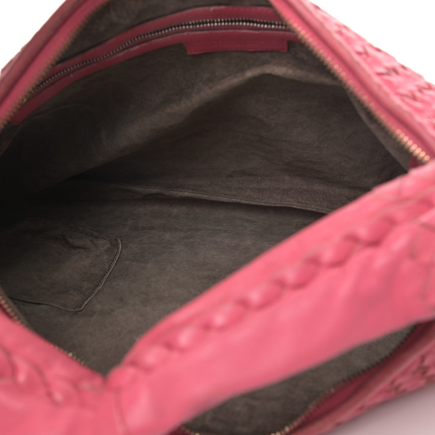 Nappa Intrecciato Large Veneta Hobo Antique Pink