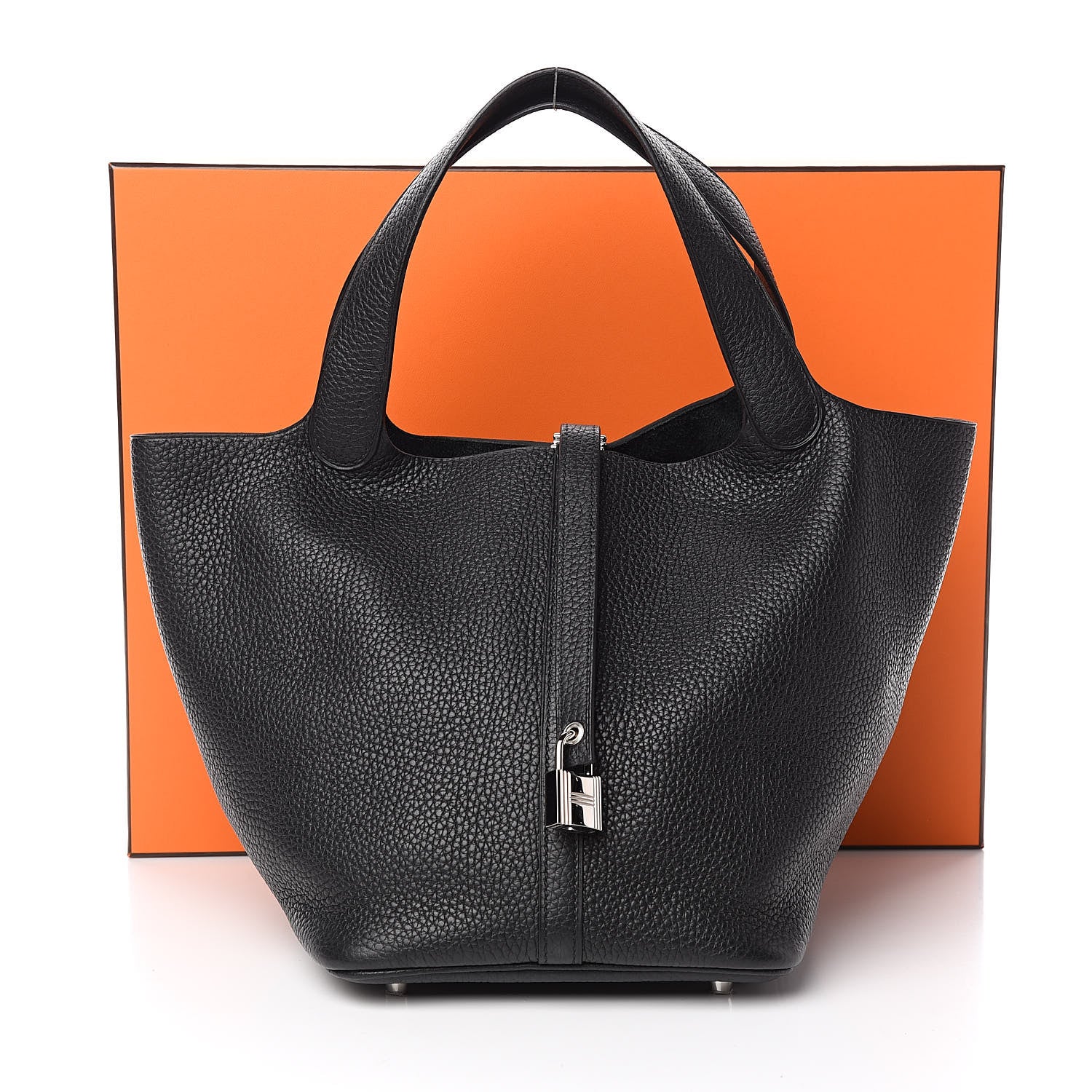 Hermes Taurillon Clemence Picotin Lock 22 MM Black 11 of 11