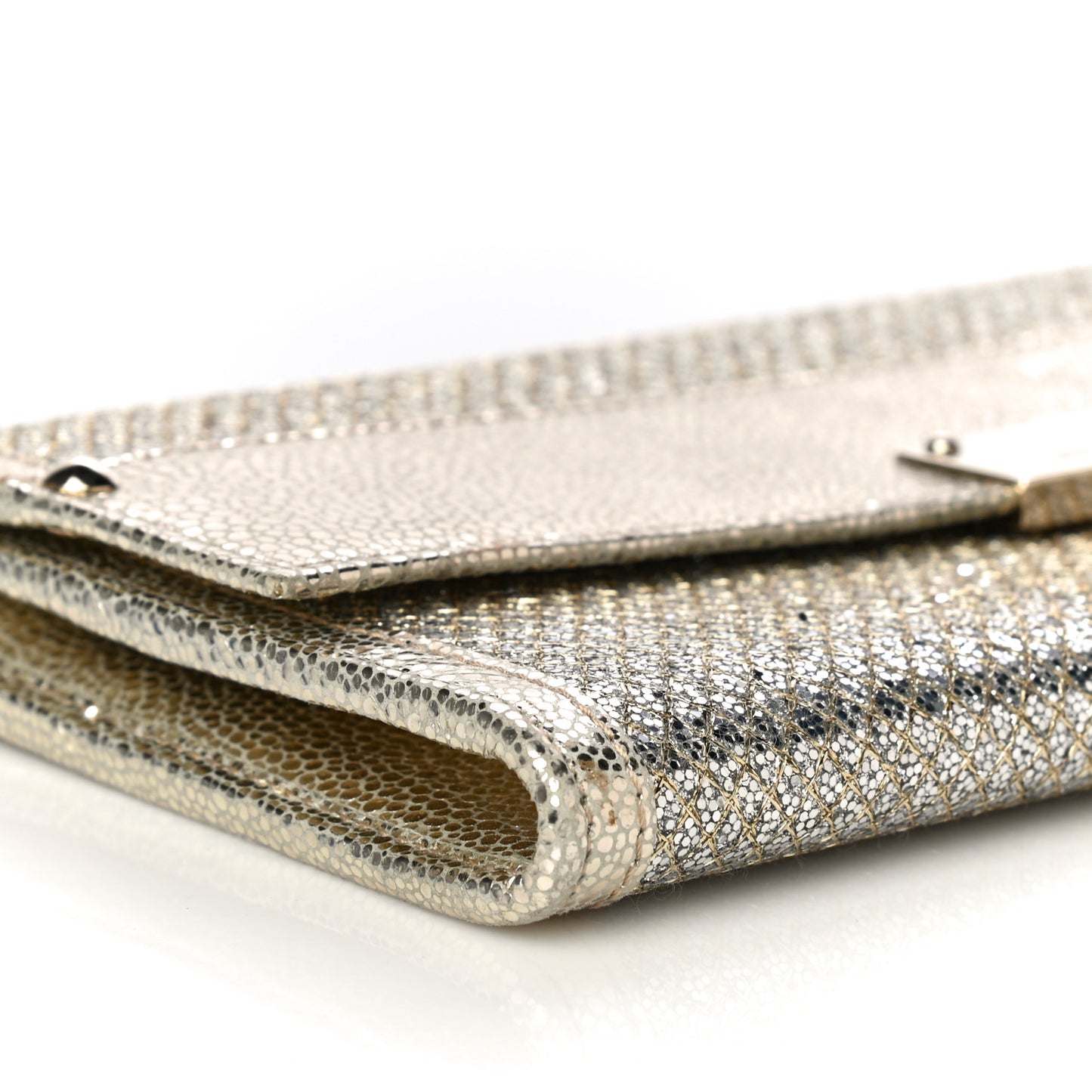 Glitter Fabric Reese Clutch Wallet Metallic