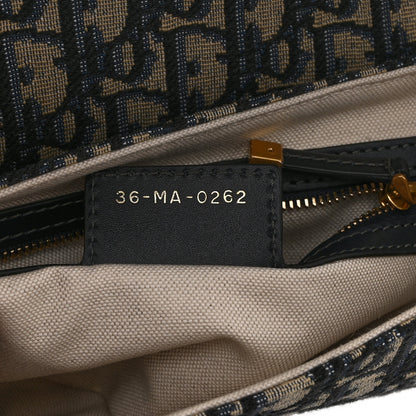 Christian Dior Oblique Saddle Bag Blue 7 of 10