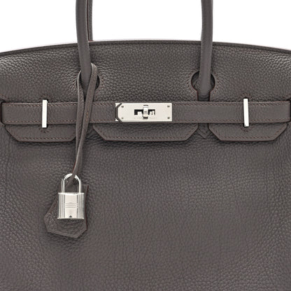 Hermes Togo Birkin 30 Etain 8 of 10