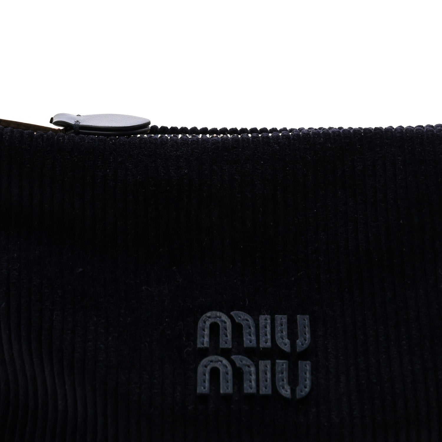 Miu Miu Velvet Pouch Bag Navy Amaranto 7 of 9