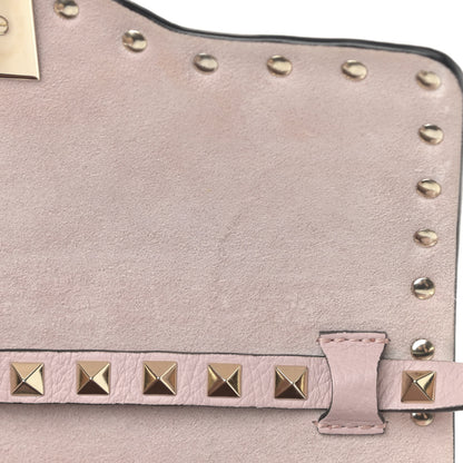 Valentino Garavani Pebbled Calfskin Medium Rockstud Flip Lock Crossbody Bag Loto 9 of 10