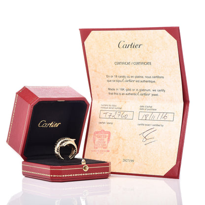 Cartier 18K Yellow Gold Tsavorite Onyx Panthere De Bypass Ring 52 6 5 of 5